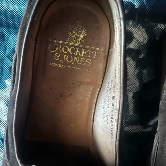 Crockett & Jones Brown Suede Tassel Loafers 9.5D - Picture 2 of 12